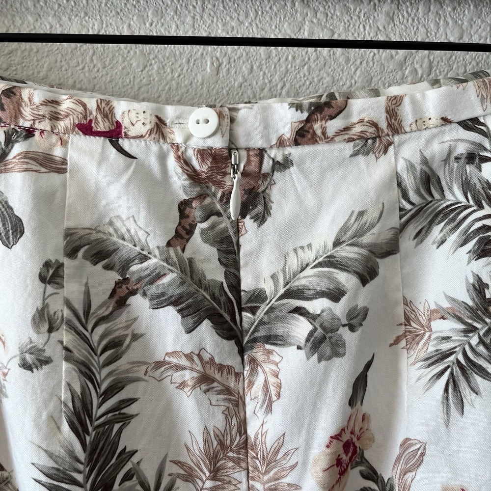 Vintage Talbots Skirt Size 4 Monkeys Jungle Lined Cotton USA MADE A Line Cute - Picture 9 of 15